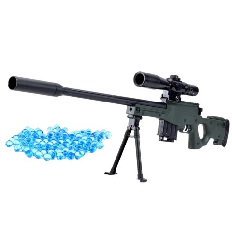 Karabin Snajperski Replika AWM Stojak Kulki Wodne Żelowe 80cm Karabin Snajperski Replika AWM Stojak Kulki Wodne Żelowe 80cm
