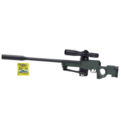 Karabin Snajperski Replika AWM Stojak Kulki Wodne Żelowe 80cm Karabin Snajperski Replika AWM Stojak Kulki Wodne Żelowe 80cm