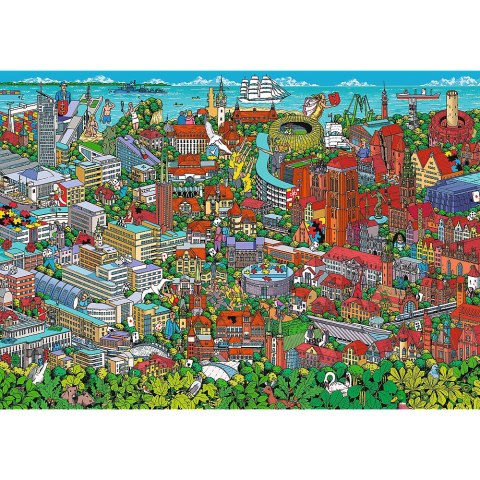 Puzzle - "1000 Jubileusz" - Trójmiasto Trefl 10924 Puzzle - "1000 Jubileusz" - Trójmiasto Trefl 10924