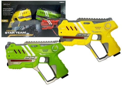 Zestaw Pistoletów Laser Tag 4 drużyny 2 kolory Zestaw Pistoletów Laser Tag 4 drużyny 2 kolory