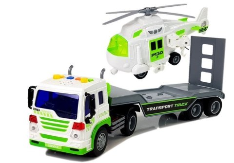 Auto Transporter na Baterie 1:16 z Helikopterem Auto Transporter na Baterie 1:16 z Helikopterem