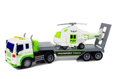 Auto Transporter na Baterie 1:16 z Helikopterem Auto Transporter na Baterie 1:16 z Helikopterem