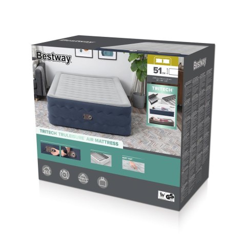 Dmuchany Materac 203 x 152 x 51 cm Bestway 6716P