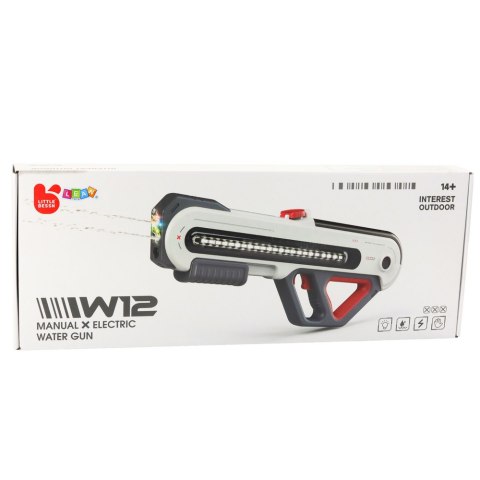 Duży Pistolet Karabin W12 Elektryczny Na Wodę LED Biały 60cm Duży Pistolet Karabin W12 Elektryczny Na Wodę LED Biały 60cm