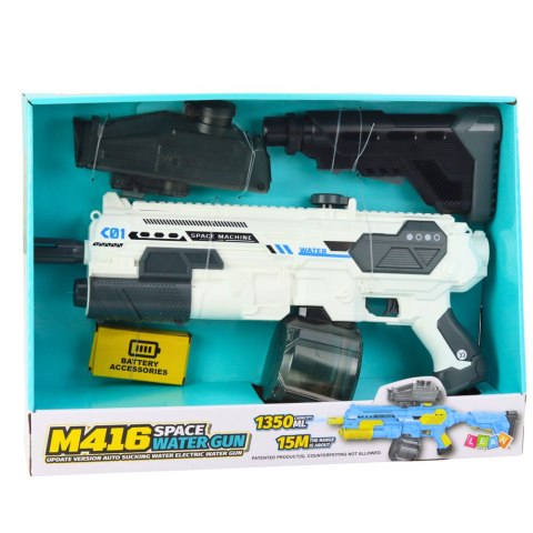 Karabin M16 Pistolet Kosmiczny Na Wodę Elektryczny 1350ml Karabin M16 Pistolet Kosmiczny Na Wodę Elektryczny 1350ml