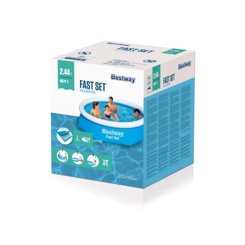 Basen Ogrodowy Rozporowy 2,44 x 61 cm Bestway 57448 Basen Ogrodowy Rozporowy 2,44 x 61 cm Bestway 57448