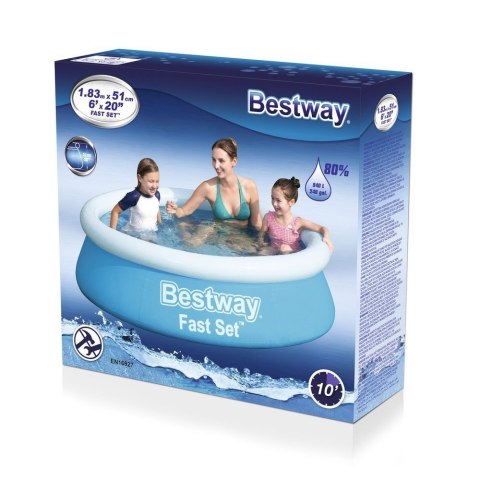 Basen ogrodowy rozporowy 183 x 51 cm Bestway 57392 Basen ogrodowy rozporowy 183 x 51 cm Bestway 57392