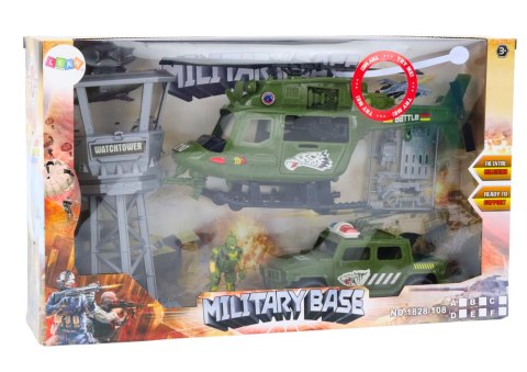 Zestaw Militarny Helikopter Wojskowy Wóz Bojowy Wieża Kontrolna Żołnierz Zestaw Militarny Helikopter Wojskowy Wóz Bojowy Wieża Kontrolna Żołnierz