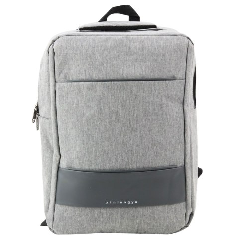 Plecak Miejski Biznesowy USB Przegroda Środkowa Szary 14L Plecak Miejski Biznesowy USB Przegroda Środkowa Szary 14L