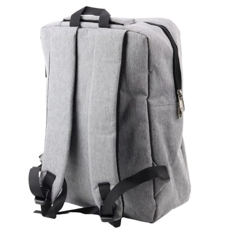 Plecak Miejski Biznesowy USB Przegroda Środkowa Szary 14L Plecak Miejski Biznesowy USB Przegroda Środkowa Szary 14L