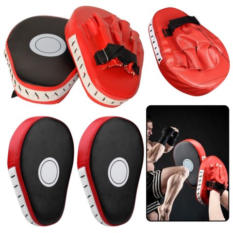 Tarcza Treningowa Rękawica Pad Kick Boxing Łapa Trenera Czerwona Tarcza Treningowa Rękawica Pad Kick Boxing Łapa Trenera Czerwona