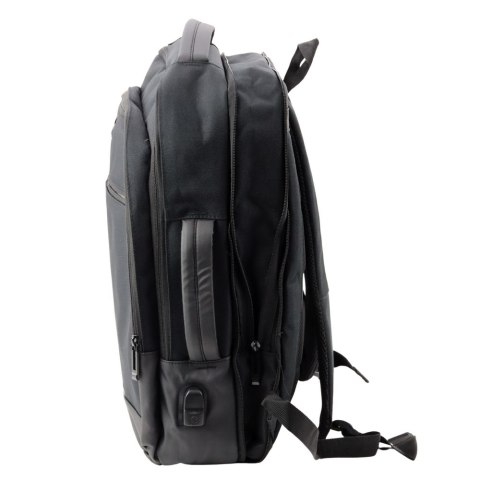 Plecak Biznesowy USB Kieszeń Na Laptopa Czarny 16L 45cm Plecak Biznesowy USB Kieszeń Na Laptopa Czarny 16L 45cm