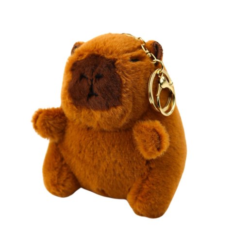 Plecak Miejski Szkolny Kapibara Brelok Przypinki Beżowy Kremowy 25L 42cm Plecak Miejski Szkolny Kapibara Brelok Przypinki Beżowy Kremowy 25L 42cm