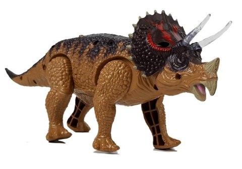 Dinozaur Triceratops Żółty Na Baterie Dinozaur Triceratops Żółty Na Baterie