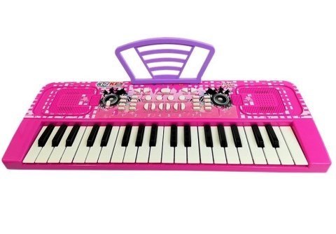 Keyboard Pianino Organy Dla Dzieci 37 Klawiszy z Mikrofonem Różowy Keyboard Pianino Organy Dla Dzieci 37 Klawiszy z Mikrofonem Różowy