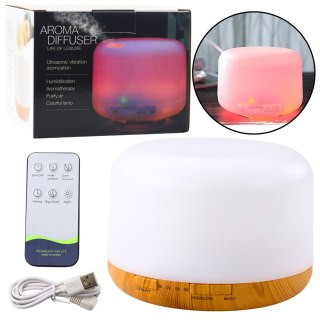 Nawilżacz Powietrza Dyfuzor Aromaterapia Lampka Nocna LED Pilot 300ml