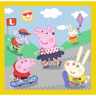 Puzzle - 3w1 (20, 36, 50) - Wesoły dzień Peppy - Świnka Peppa - Trefl 34849