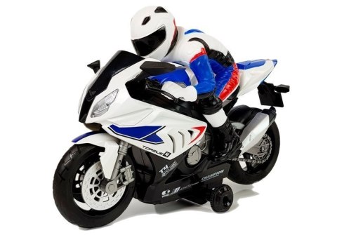 Motocykl zdalnie sterowany R/C 2.4G Biały Motocykl zdalnie sterowany R/C 2.4G Biały