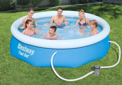 Basen ogrodowy rozporowy 305 x 76 cm zestaw 9w1 Bestway 57270 Basen ogrodowy rozporowy 305 x 76 cm zestaw 9w1 Bestway 57270
