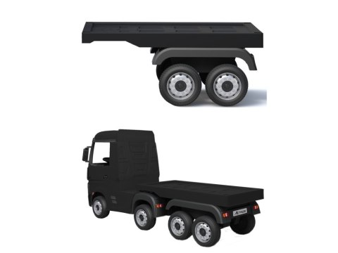 Naczepa do pojazdu HL358 Mercedes Scania Actros czarna Naczepa do pojazdu HL358 Mercedes Scania Actros czarna