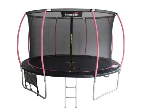 Trampolina LEAN Sport Max 12ft Czarno-Różowa Trampolina LEAN Sport Max 12ft Czarno-Różowa