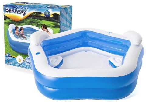 Basen Dmuchany Pięciokąt 213 x 206 x 69 cm Bestway 54153 Basen Dmuchany Pięciokąt 213 x 206 x 69 cm Bestway 54153
