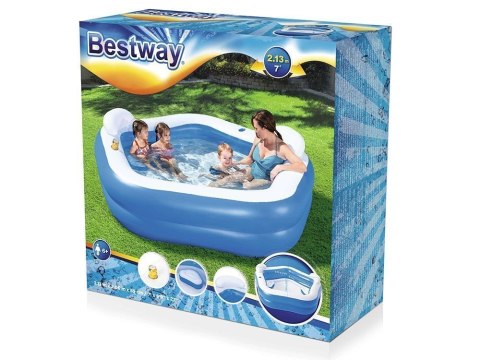 Basen Dmuchany Pięciokąt 213 x 206 x 69 cm Bestway 54153 Basen Dmuchany Pięciokąt 213 x 206 x 69 cm Bestway 54153