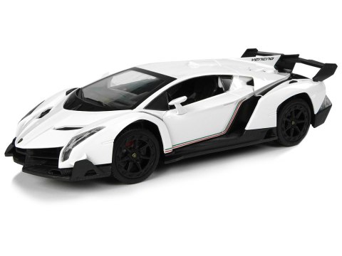 Auto Sportowe R/C 1:24 Lamborghini Veneno Białe 2.4 G Światła Auto Sportowe R/C 1:24 Lamborghini Veneno Białe 2.4 G Światła