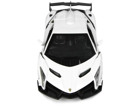 Auto Sportowe R/C 1:24 Lamborghini Veneno Białe 2.4 G Światła Auto Sportowe R/C 1:24 Lamborghini Veneno Białe 2.4 G Światła