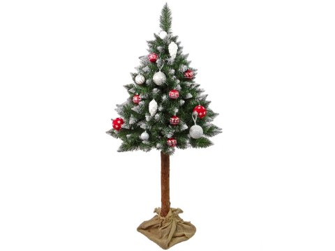 Choinka Sosna Diamentowa 3D na Pniu 180cm Śnieg Brokat Choinka Sosna Diamentowa 3D na Pniu 180cm Śnieg Brokat