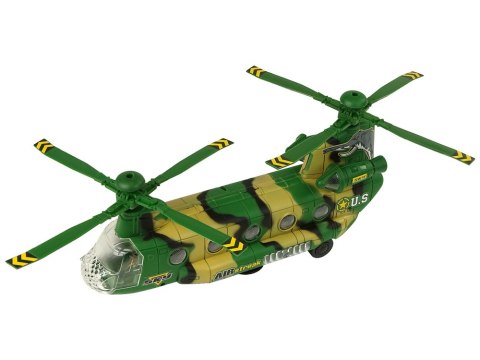 Helikopter Wojskowy Ogromne Skrzydła Światła Dźwięk Moro Helikopter Wojskowy Ogromne Skrzydła Światła Dźwięk Moro