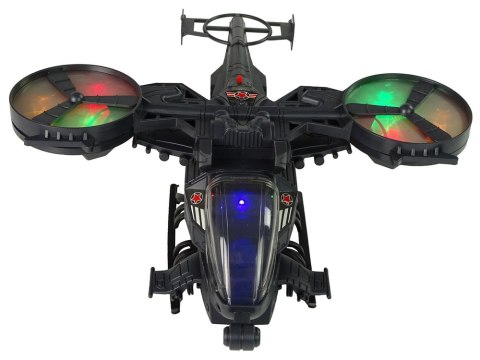 Helikopter Wojskowy Ogromne Skrzydła Światła Dźwięk Helikopter Wojskowy Ogromne Skrzydła Światła Dźwięk