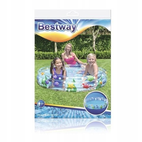 Basen Dmuchany Świat Morski Dla Dzieci 152 x 30 cm Bestway 51004 Basen Dmuchany Świat Morski Dla Dzieci 152 x 30 cm Bestway 51004